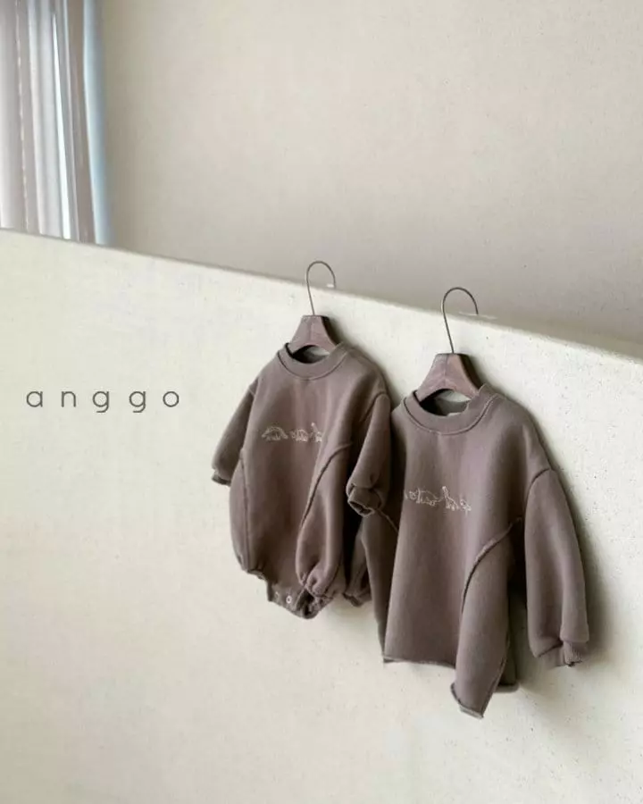 Anggo - Korean Children Fashion - #prettylittlegirls - Dino Sweatshirt - 7