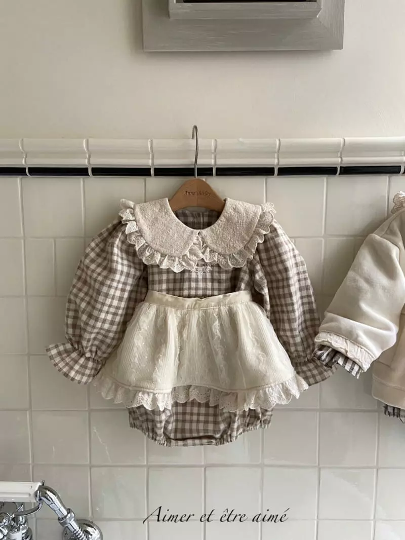 Anne Shirley - Korean Baby Fashion - #babyboutique - Moment Collar Bodysuit - 6