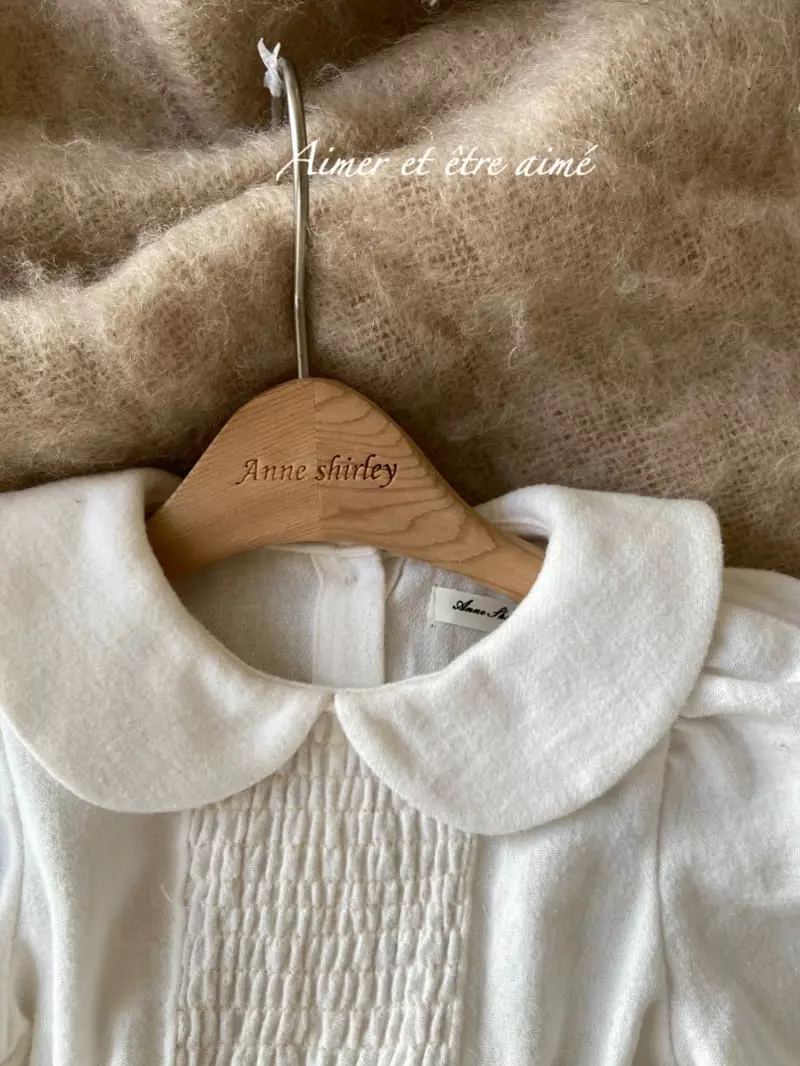 Anne Shirley - Korean Baby Fashion - #babyclothing - Pure Smocked Collar Bodysuit - 2