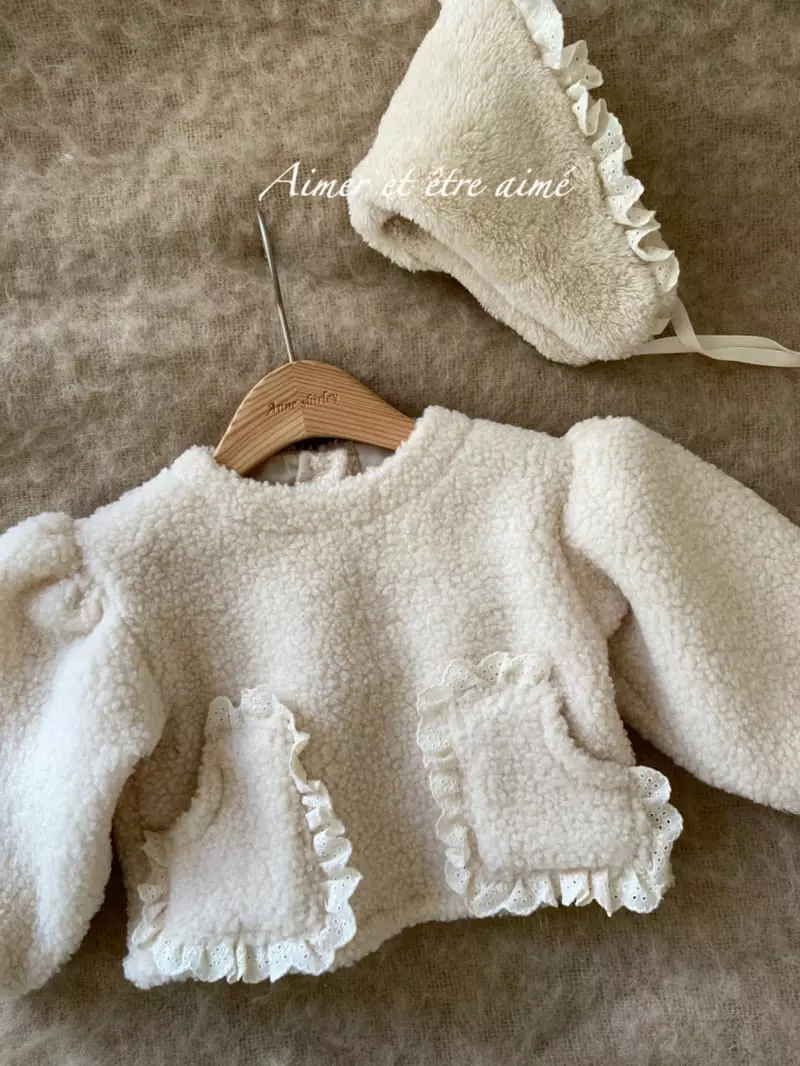 Anne Shirley - Korean Baby Fashion - #babygirlfashion - Bishon Pocket Sweatshirt - 3
