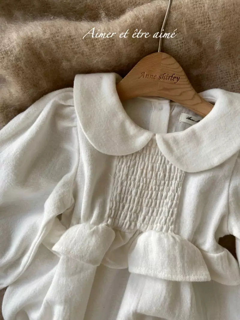 Anne Shirley - Korean Baby Fashion - #babylifestyle - Pure Smocked Collar Bodysuit - 6