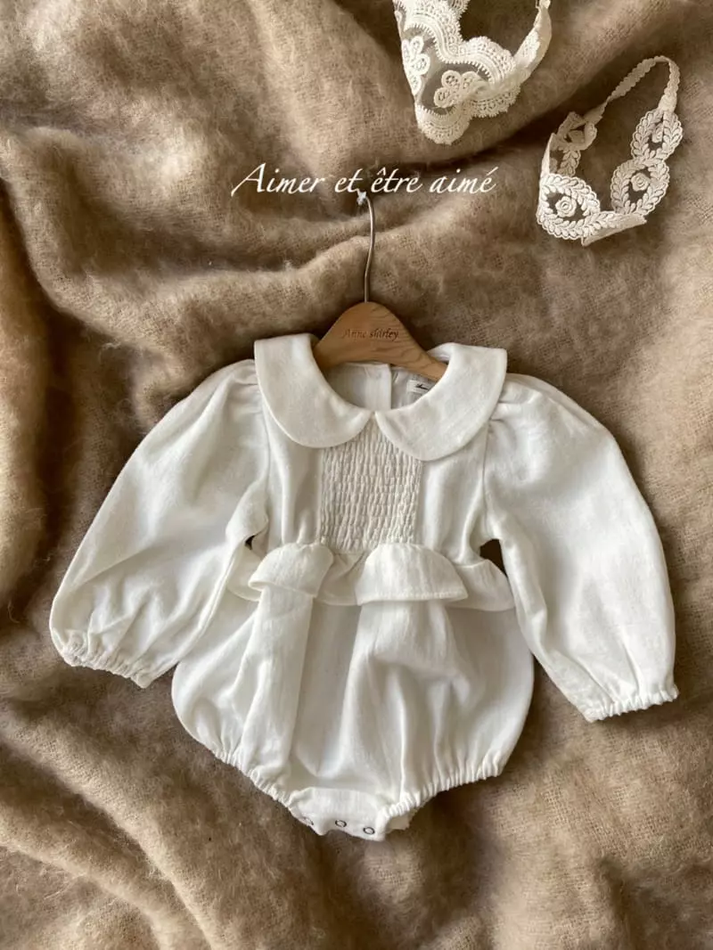 Anne Shirley - Korean Baby Fashion - #babyoninstagram - Pure Smocked Collar Bodysuit - 7