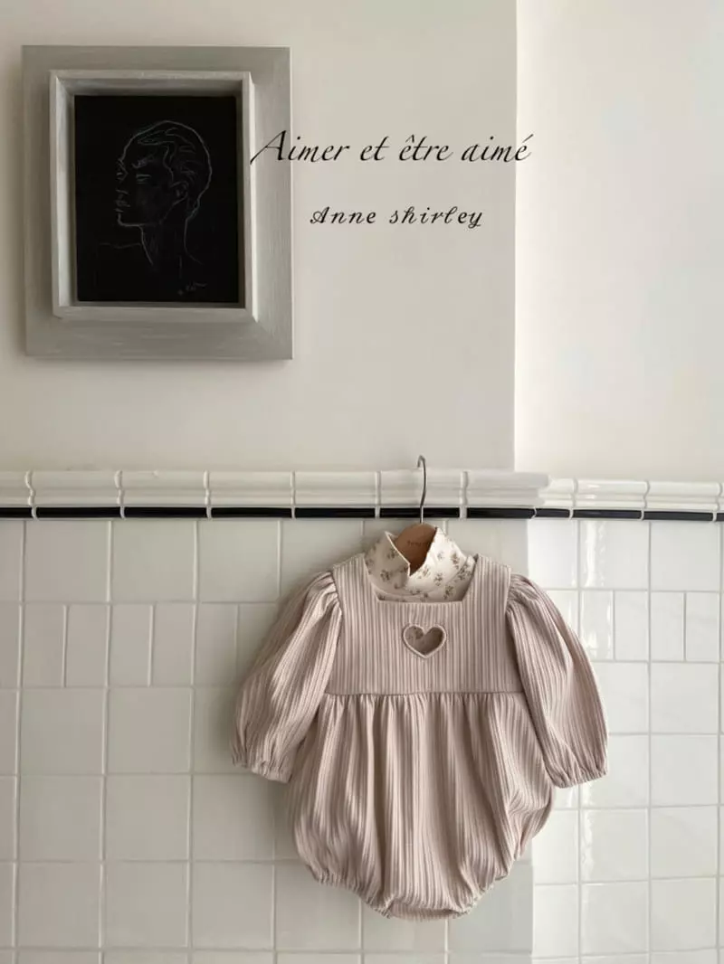 Anne Shirley - Korean Baby Fashion - #babyoutfit - Love You Bodysuit - 6