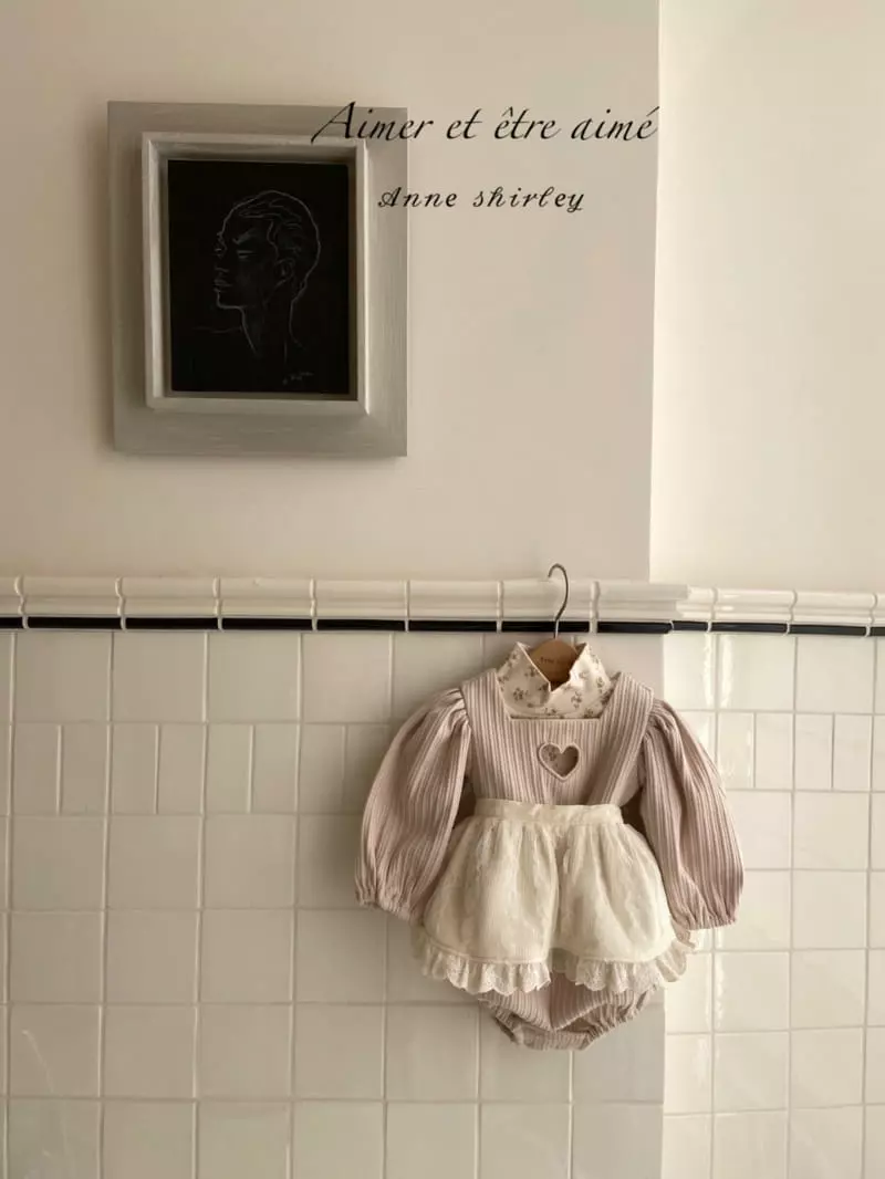 Anne Shirley - Korean Baby Fashion - #babyoutfit - Love You Bodysuit - 7
