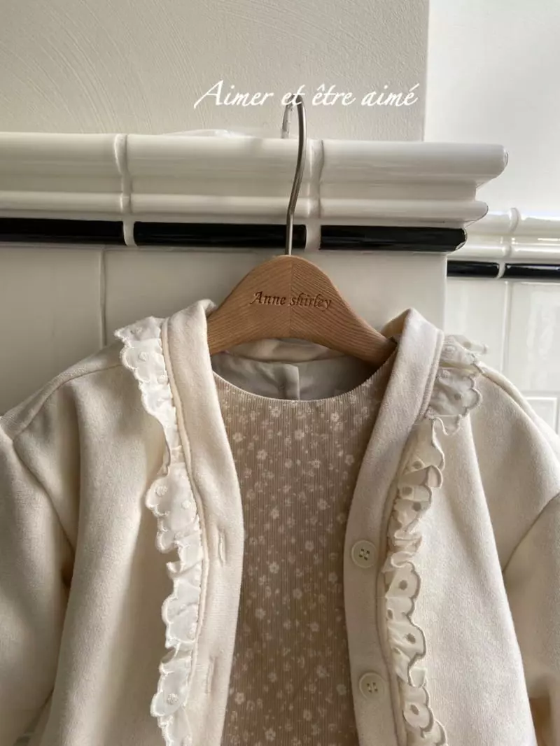 Anne Shirley - Korean Baby Fashion - #onlinebabyboutique - Sweet Lace Bodysuit - 2