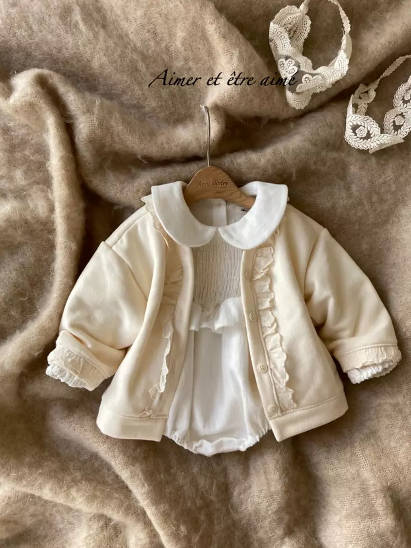 Anne Shirley - Korean Baby Fashion - #onlinebabyboutique - Pure Smocked Collar Bodysuit - 12