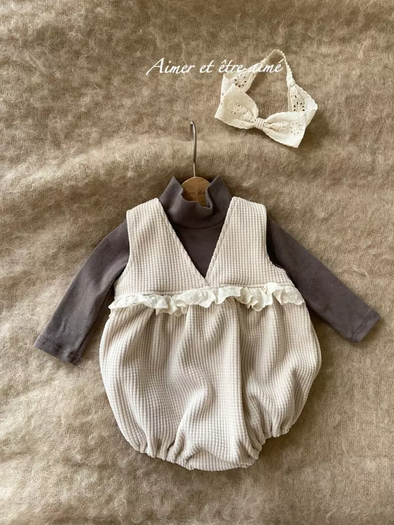 Anne Shirley - Korean Baby Fashion - #onlinebabyboutique - Wendy Vest Bodysuit - 6