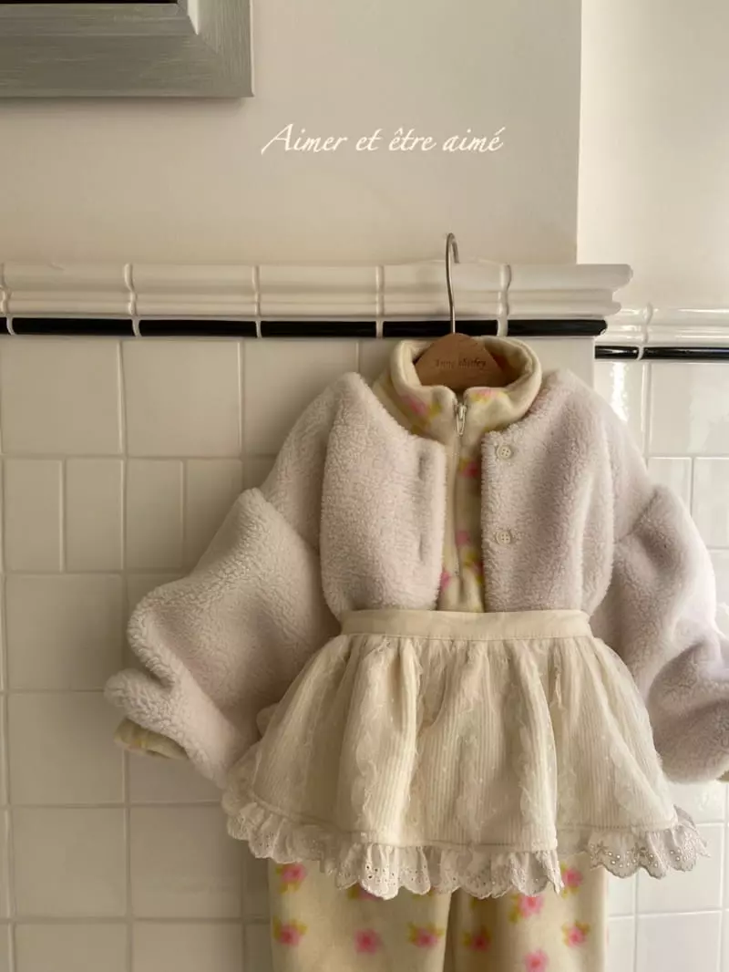 Anne Shirley - Korean Children Fashion - #discoveringself - Flower Zip-up Top Bottom Set - 5