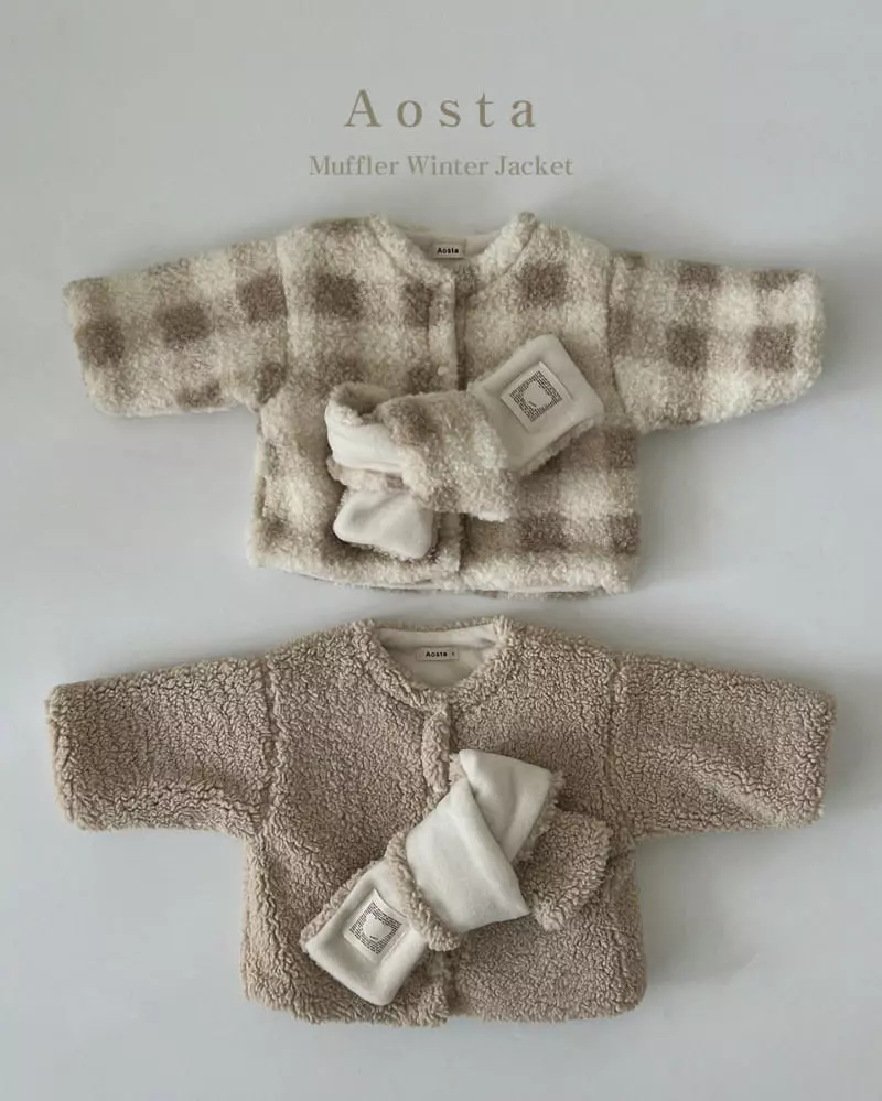 Aosta - Korean Children Fashion - #kidzfashiontrend - Muffler Jacket - 4