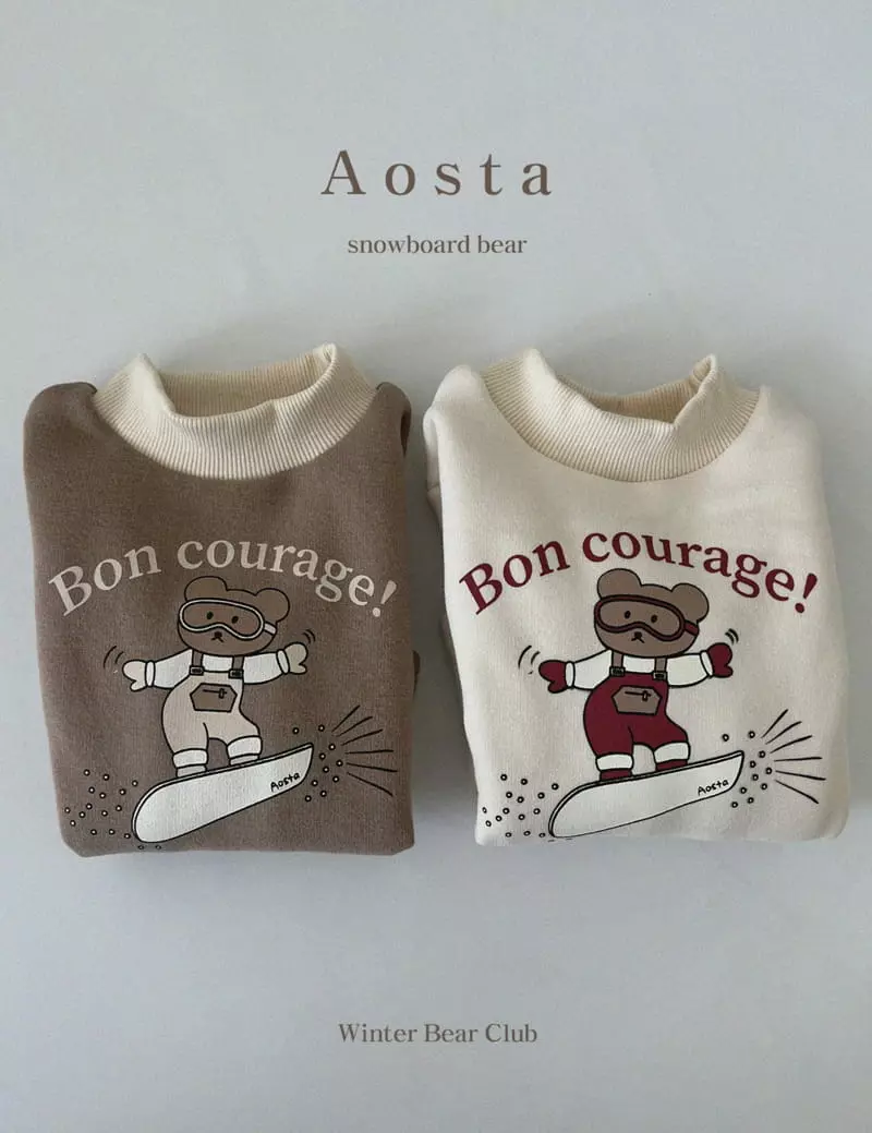 Aosta - Korean Children Fashion - #Kfashion4kids - Winter Bear CLub Tee - 2