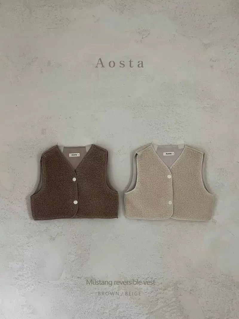 Aosta - Korean Children Fashion - #childofig - Mustang Reversible Vest