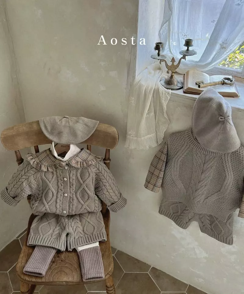 Aosta - Korean Children Fashion - #childofig - Twid Knit Cardigan - 11