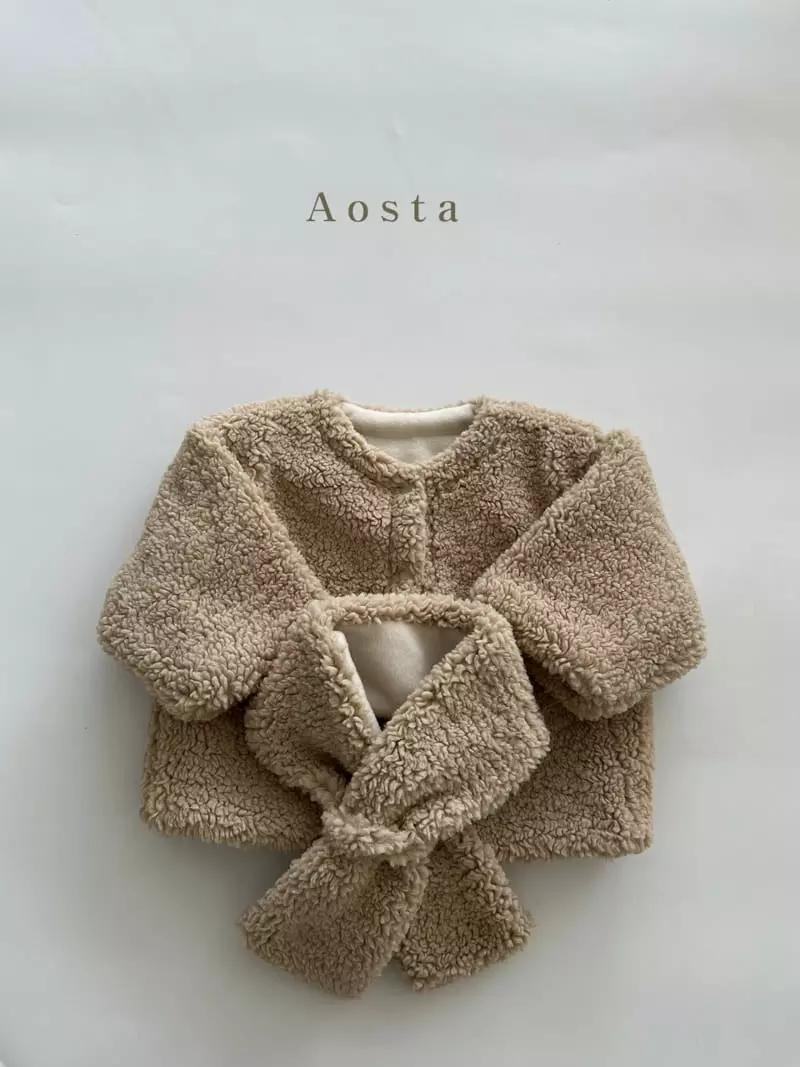 Aosta - Korean Children Fashion - #childofig - Muffler Jacket - 10
