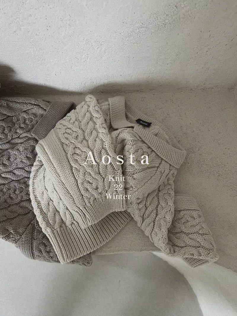 Aosta - Korean Children Fashion - #childofig - Twid Knit Collar Tee - 5