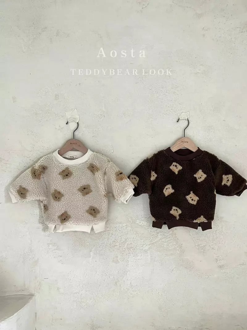 Aosta - Korean Children Fashion - #childofig - Teddy Bear Sweatshirt