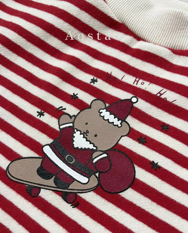 Aosta - Korean Children Fashion - #childofig - Santa Bear Tee - 8