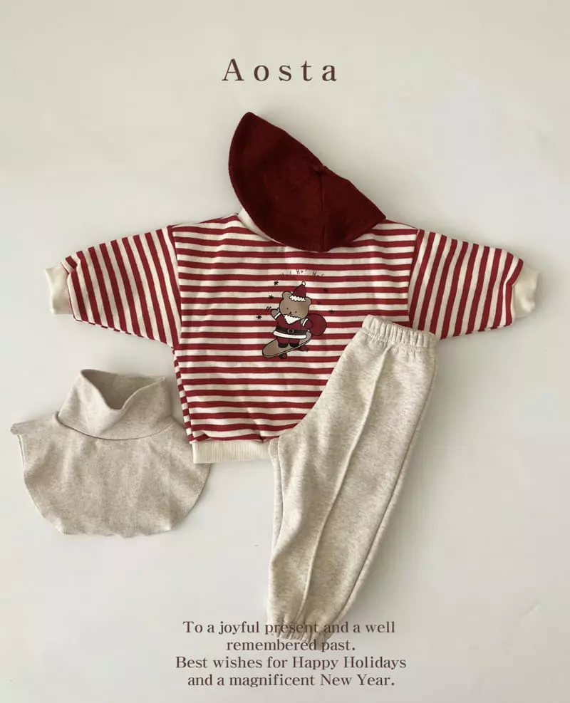 Aosta - Korean Children Fashion - #childofig - Santa Bear Tee - 9