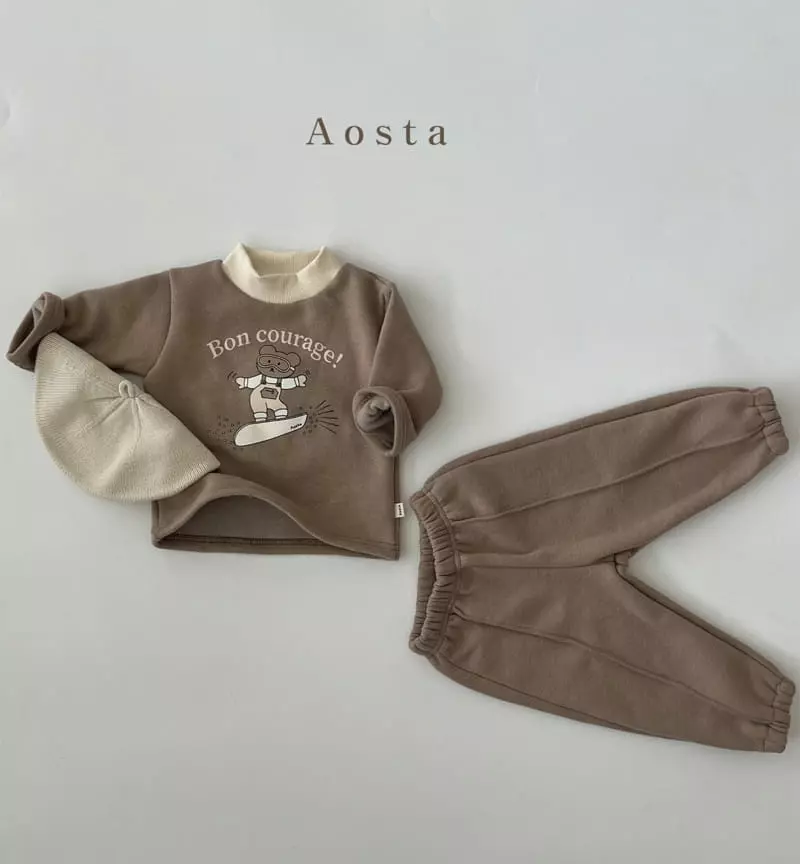 Aosta - Korean Children Fashion - #childofig - Winter Bear CLub Tee - 8