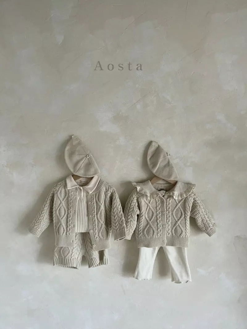 Aosta - Korean Children Fashion - #childofig - Twid Knit Pants - 3