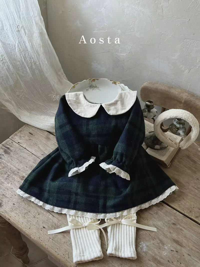 Aosta - Korean Children Fashion - #childrensboutique - Check One-piece - 10