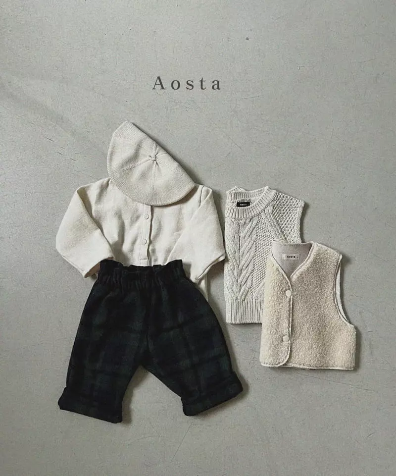 Aosta - Korean Children Fashion - #childofig - Check Pants - 4