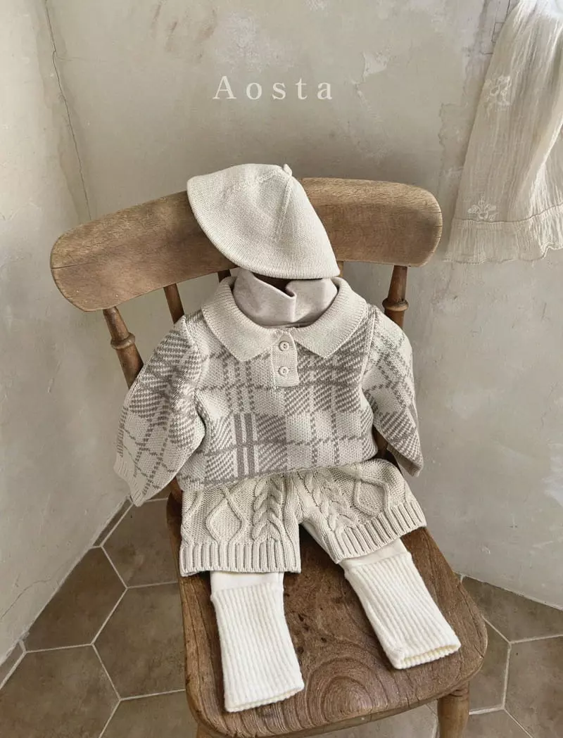 Aosta - Korean Children Fashion - #childofig - Twid Knit Pants - 4