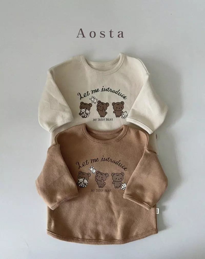 Aosta - Korean Children Fashion - #designkidswear - Bear Three Tee