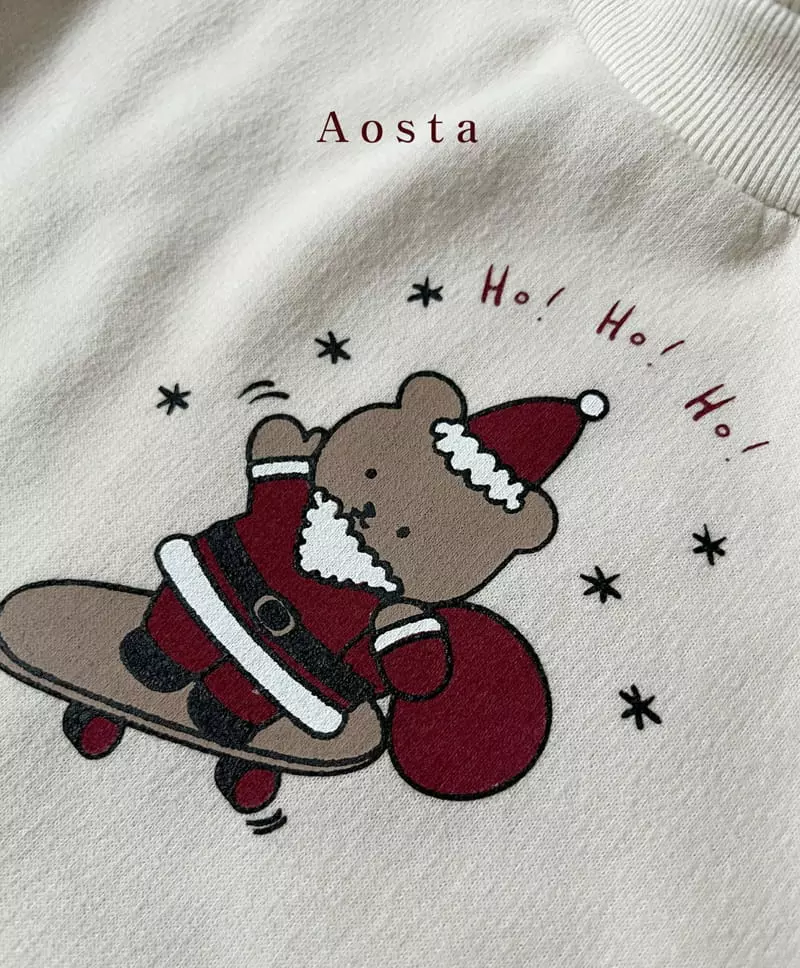 Aosta - Korean Children Fashion - #designkidswear - Santa Bear Tee - 11