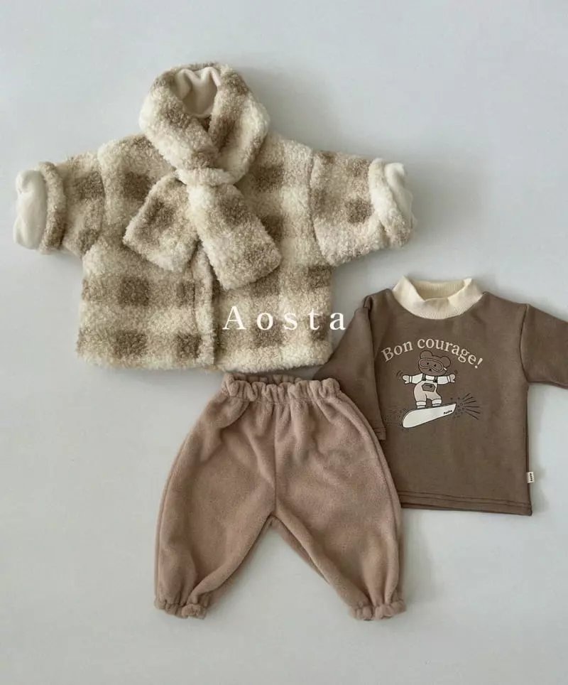Aosta - Korean Children Fashion - #designkidswear - Winter Bear CLub Tee - 10