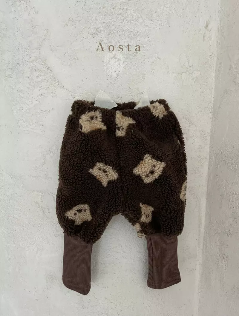 Aosta - Korean Children Fashion - #designkidswear - Teddy Bear Pants - 8