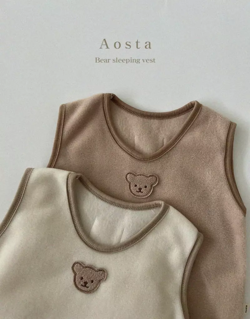 Aosta - Korean Children Fashion - #designkidswear - Bear Night Sleep Vest