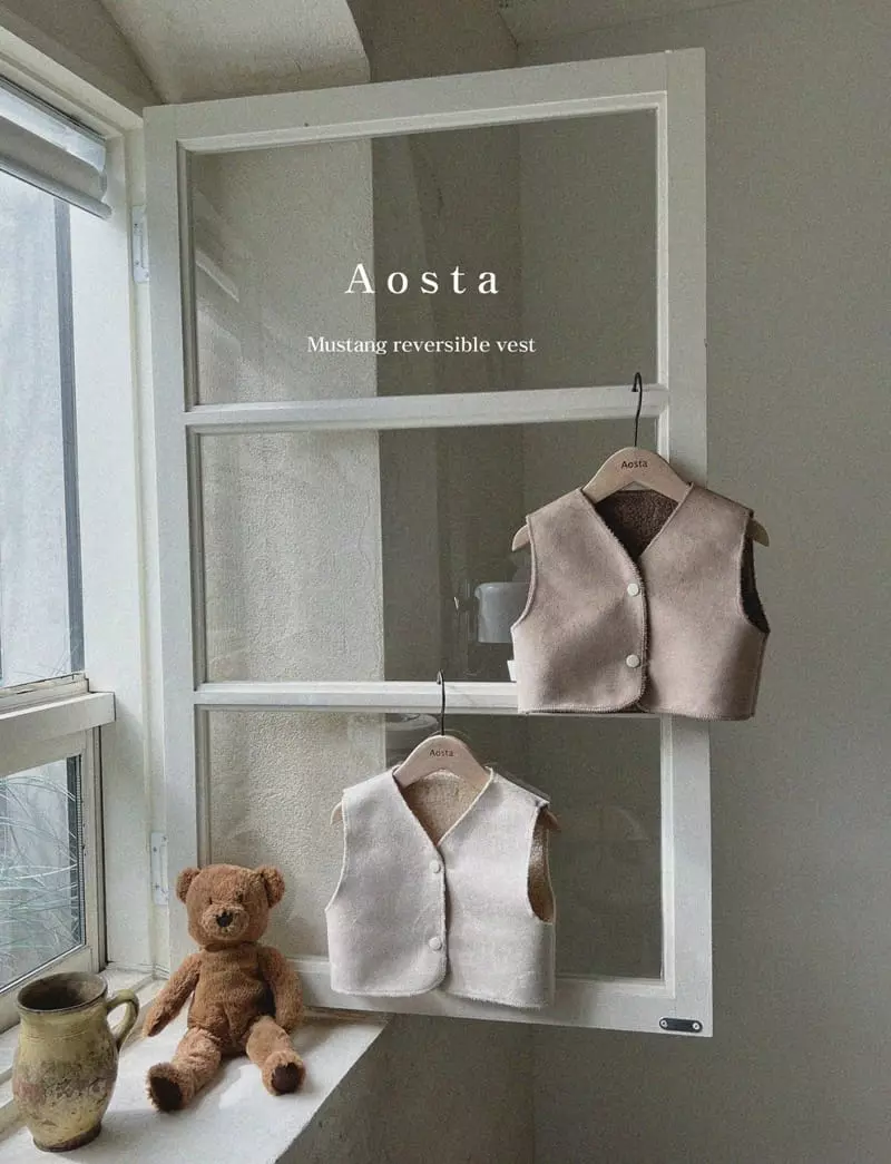 Aosta - Korean Children Fashion - #designkidswear - Mustang Reversible Vest - 4