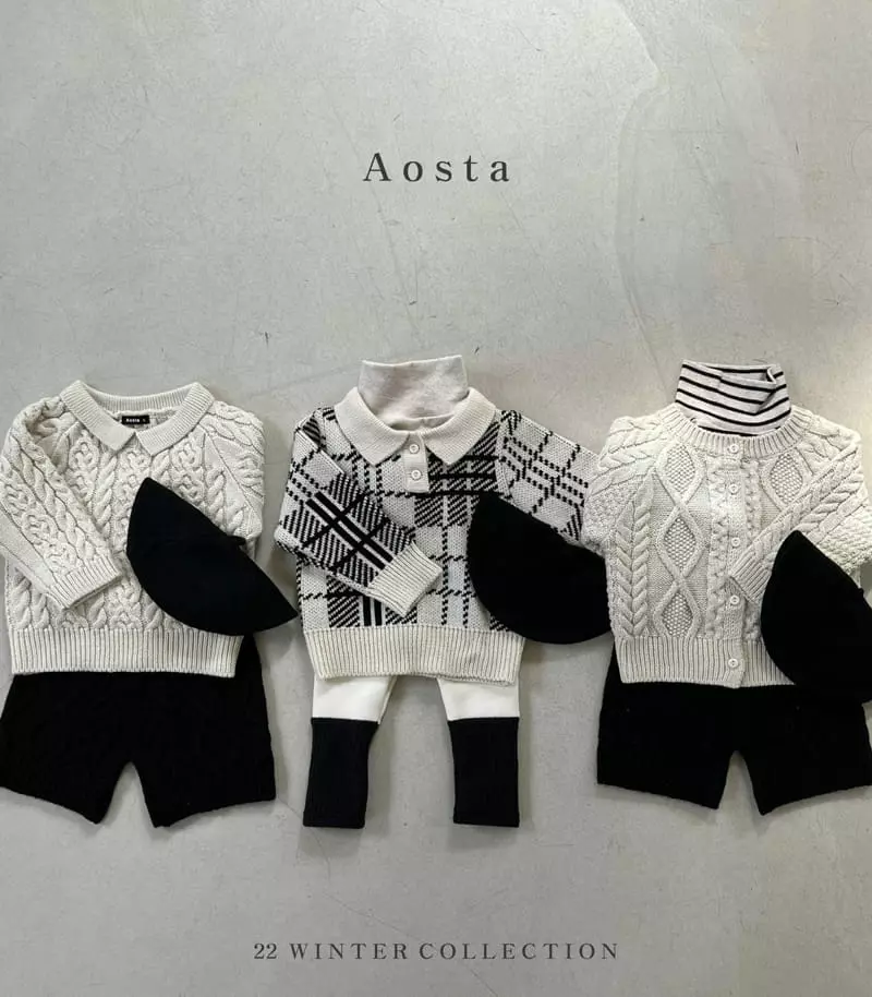 Aosta - Korean Children Fashion - #discoveringself - Dandy Collar Knit Tee - 7