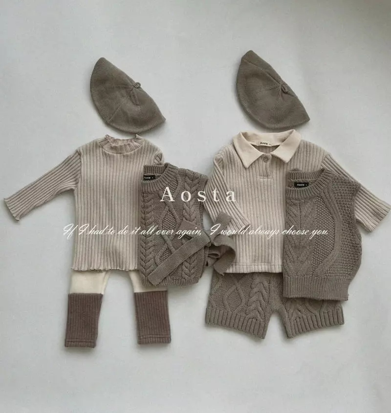 Aosta - Korean Children Fashion - #discoveringself - Rib Collar Tee - 6