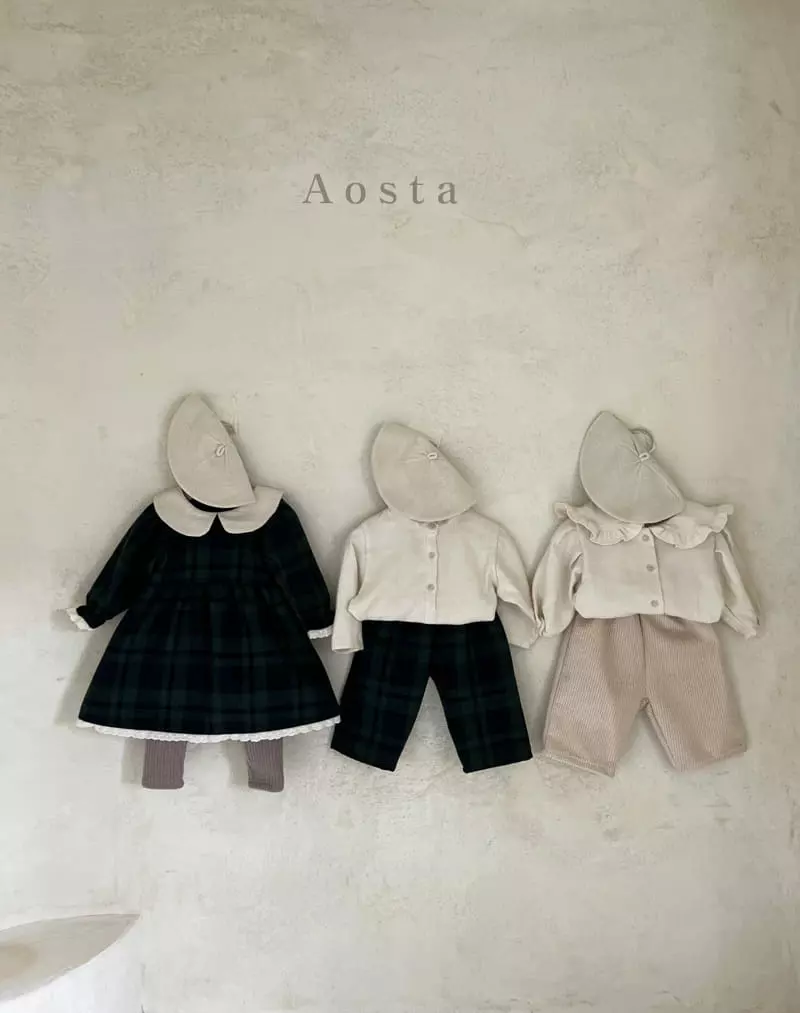 Aosta - Korean Children Fashion - #discoveringself - Check One-piece - 12