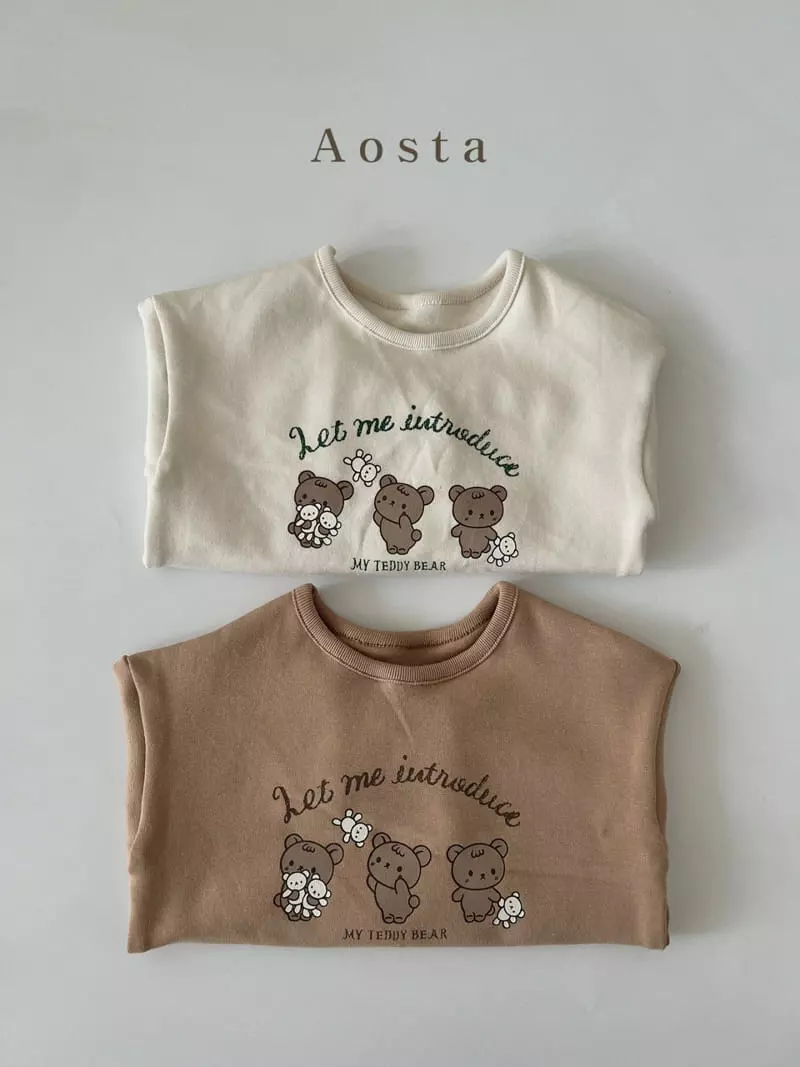 Aosta - Korean Children Fashion - #discoveringself - Bear Three Tee - 2