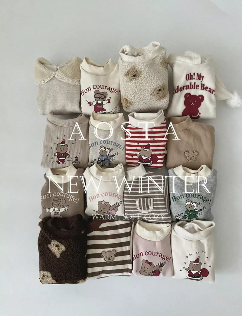 Aosta - Korean Children Fashion - #discoveringself - Santa Bear Tee - 12