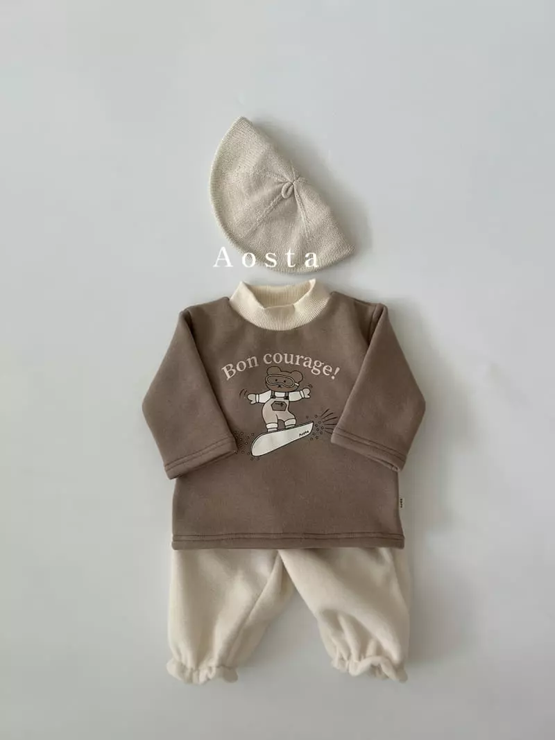 Aosta - Korean Children Fashion - #discoveringself - Winter Bear CLub Tee - 11