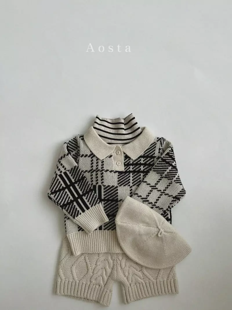 Aosta - Korean Children Fashion - #discoveringself - Twid Knit Pants - 6