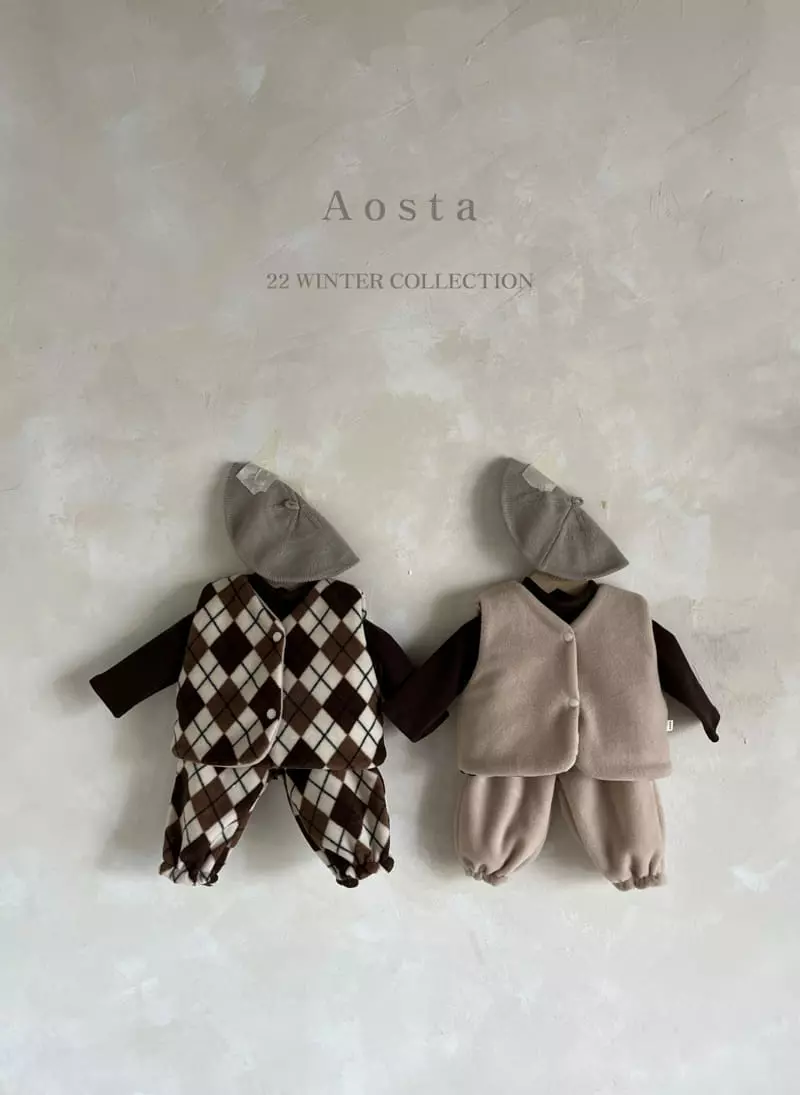 Aosta - Korean Children Fashion - #fashionkids - Cloud Reversible Vest - 3