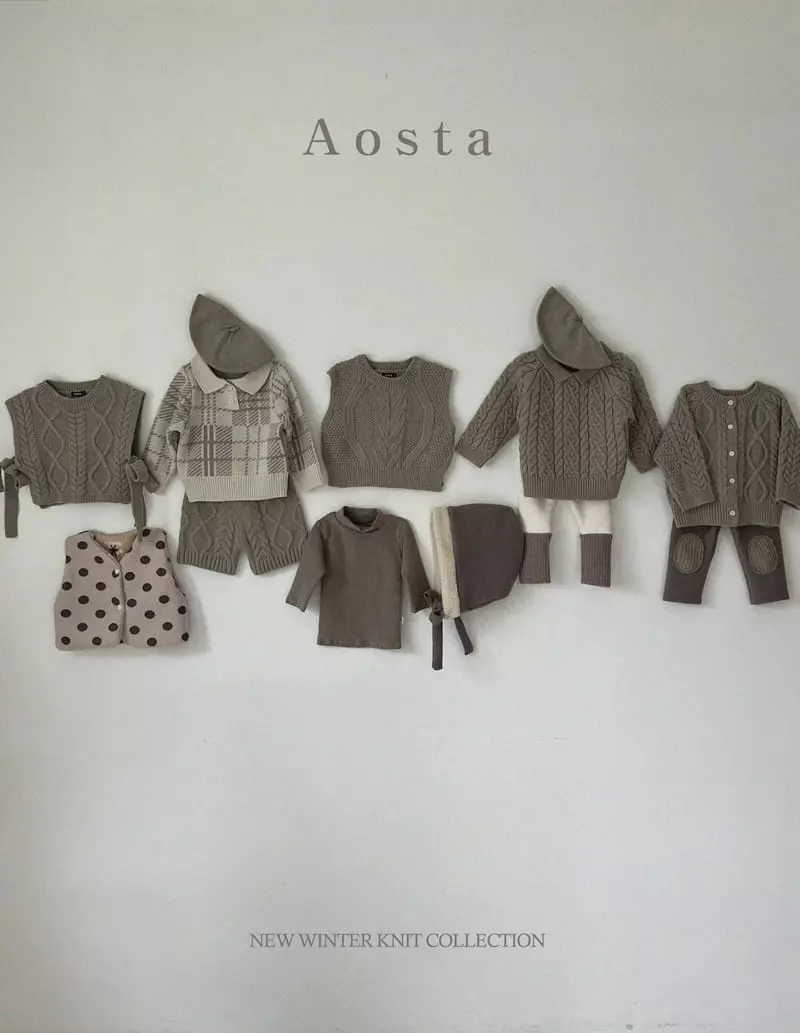 Aosta - Korean Children Fashion - #fashionkids - Twid Knit Collar Tee - 9
