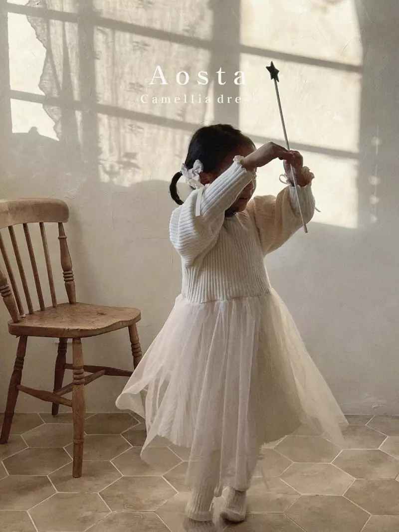 Aosta - Korean Children Fashion - #fashionkids - Camellia One-piece - 12