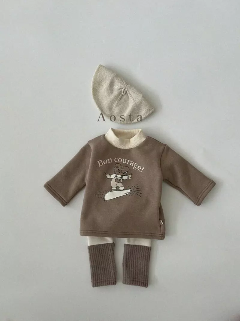 Aosta - Korean Children Fashion - #fashionkids - Winter Bear CLub Tee - 12
