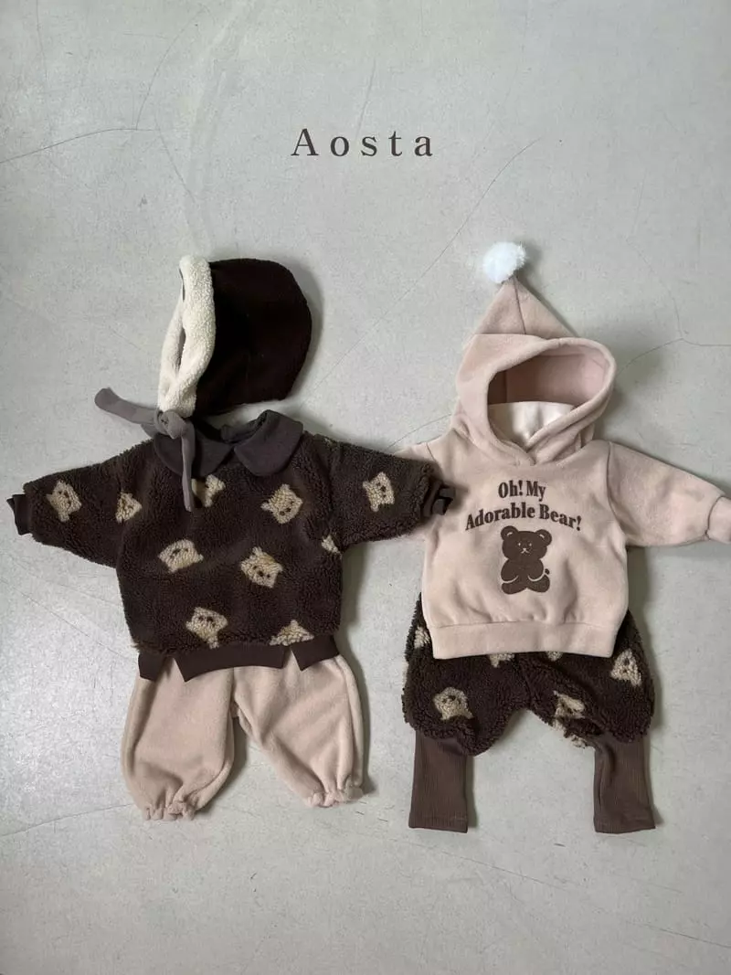 Aosta - Korean Children Fashion - #fashionkids - Teddy Bear Pants - 10