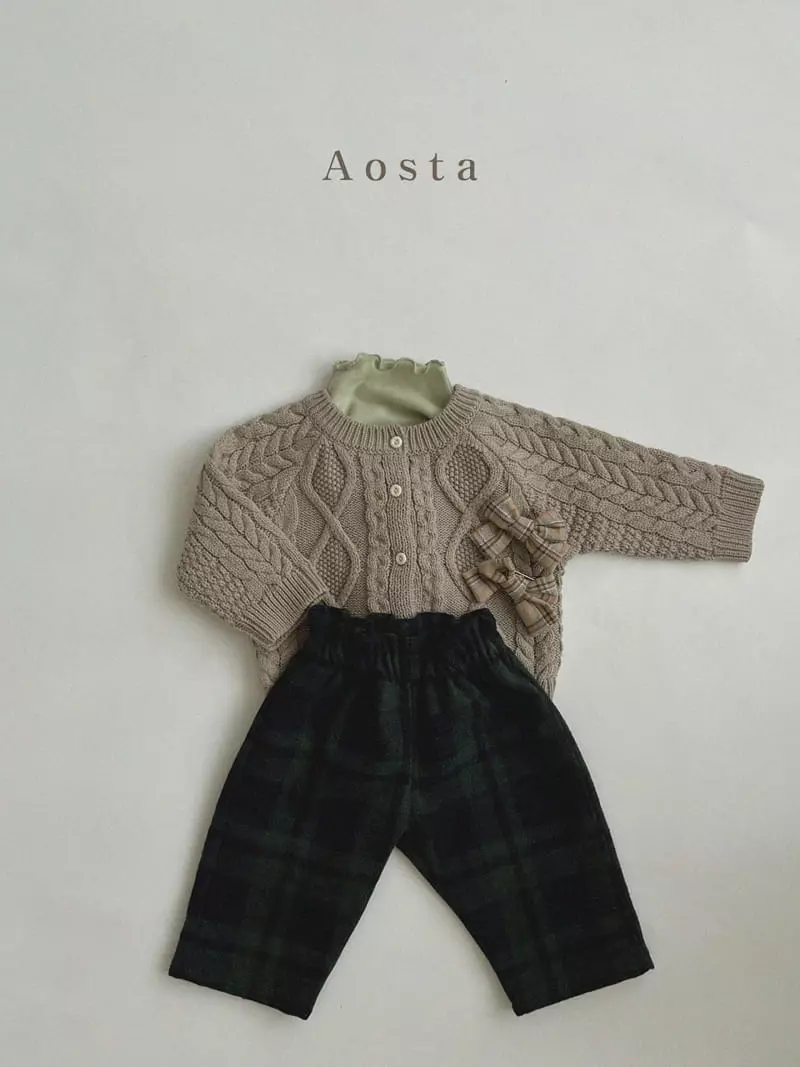 Aosta - Korean Children Fashion - #fashionkids - Check Pants - 7