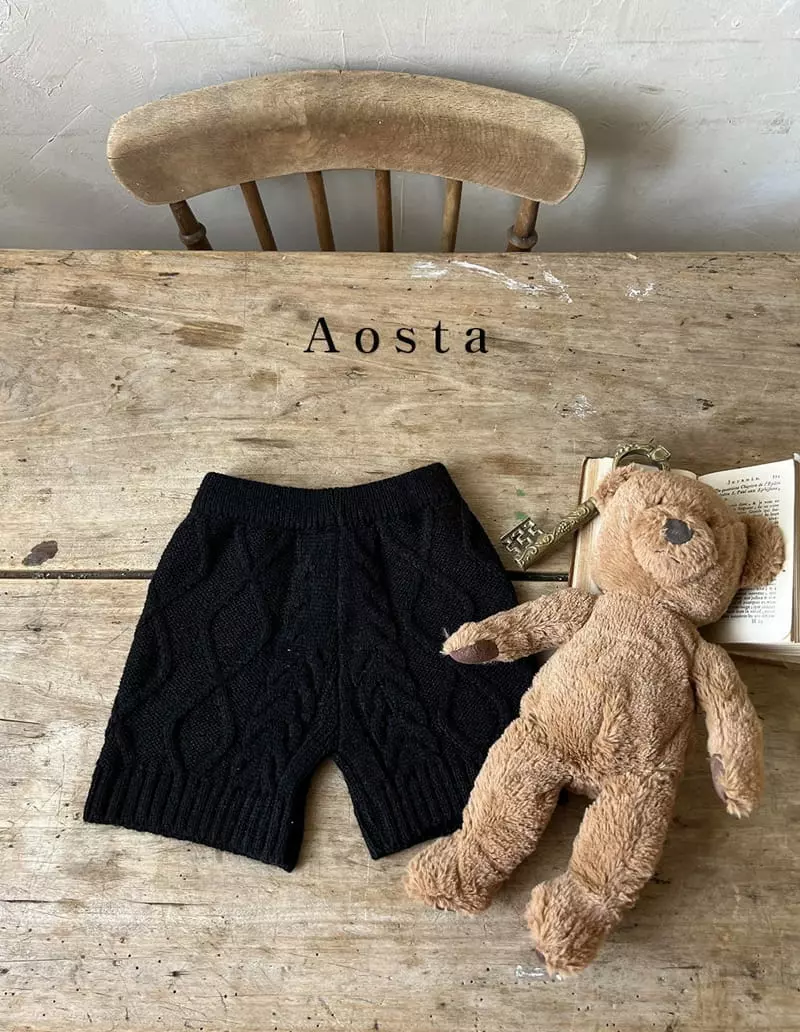 Aosta - Korean Children Fashion - #fashionkids - Twid Knit Pants - 7