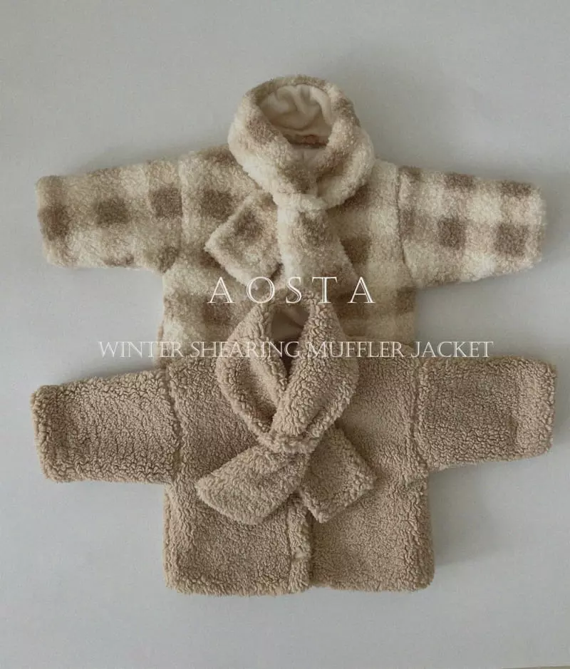 Aosta - Korean Children Fashion - #kidsshorts - Muffler Jacket