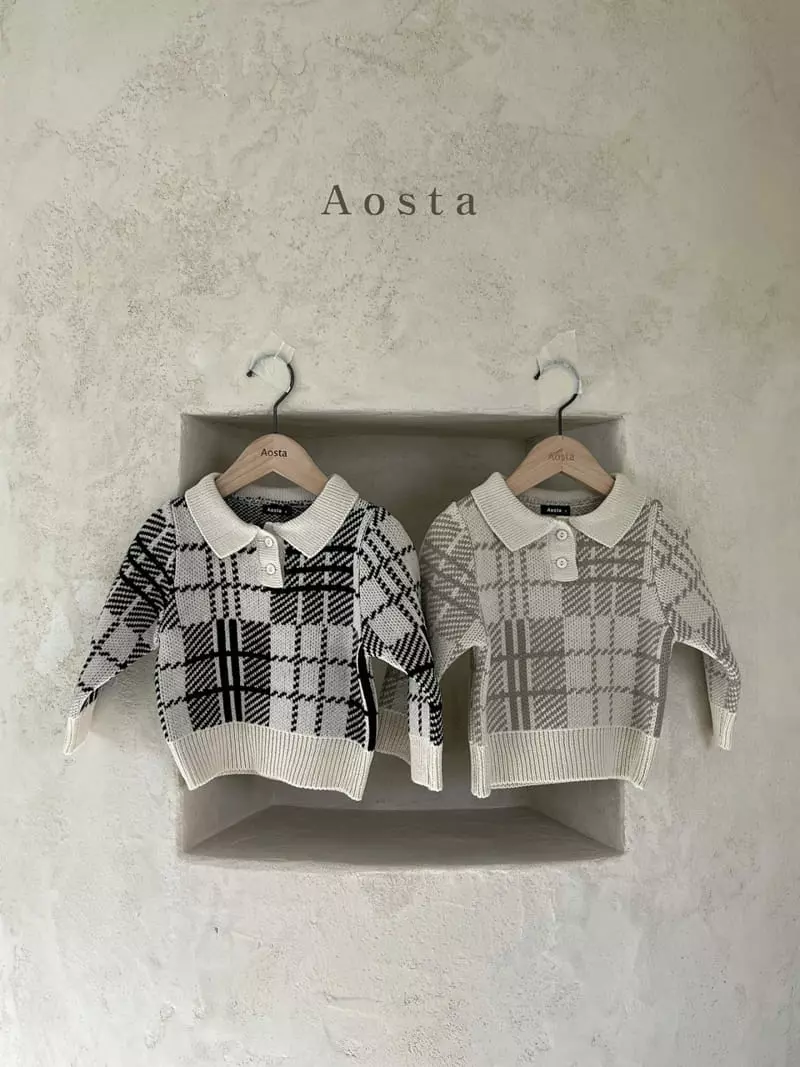 Aosta - Korean Children Fashion - #kidsshorts - Dandy Collar Knit Tee - 9