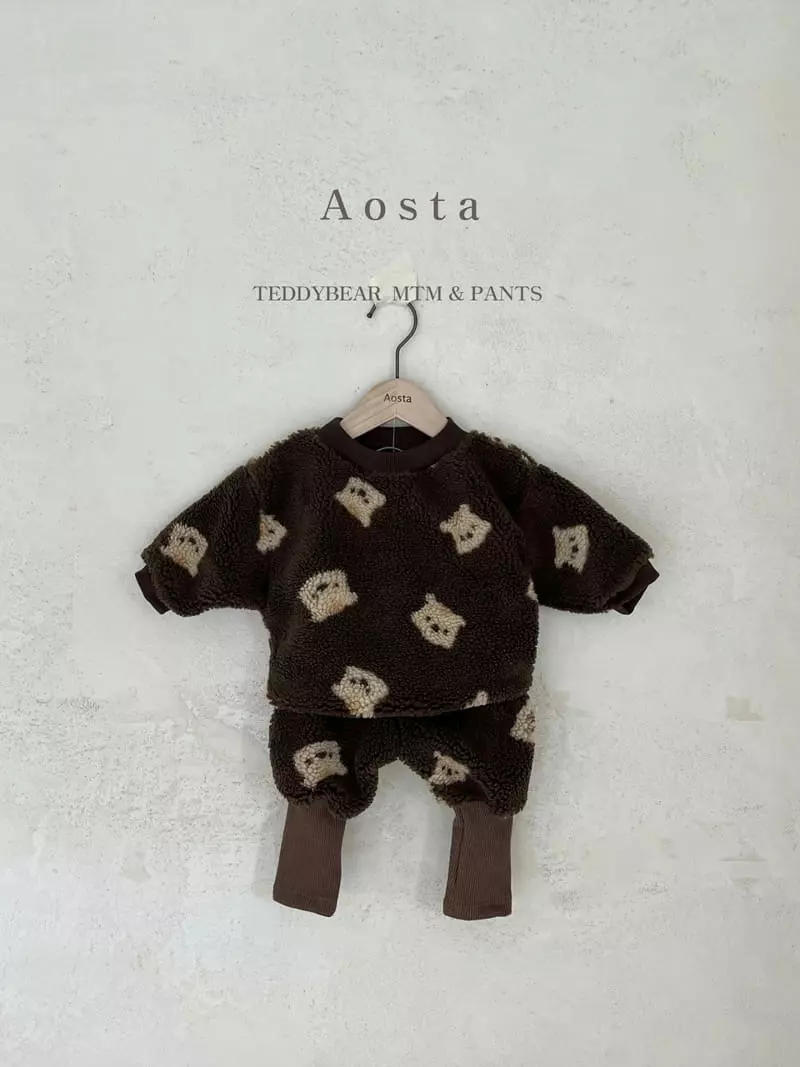Aosta - Korean Children Fashion - #kidsshorts - Teddy Bear Sweatshirt - 6