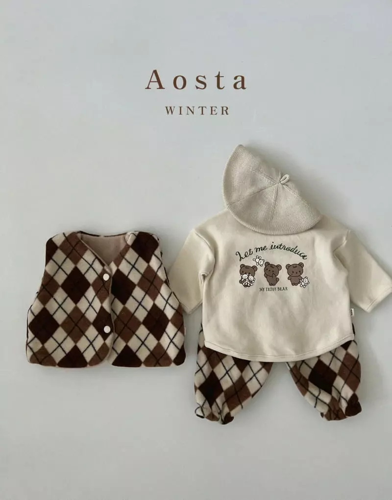 Aosta - Korean Children Fashion - #kidsstore - Cloud Reversible Vest - 5